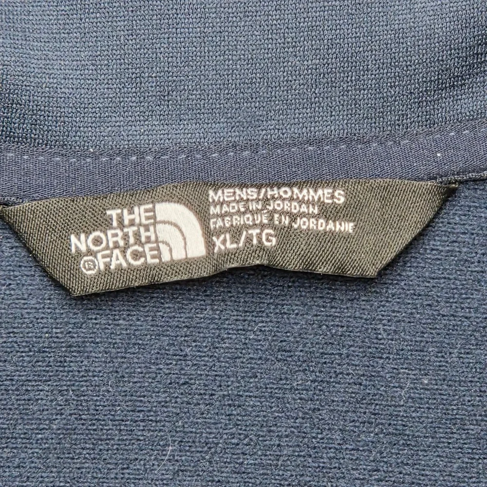 The North Face Mens XL Tech 1/4 Zip Camo Blue Navy Sweatshirt NFOA3RT2